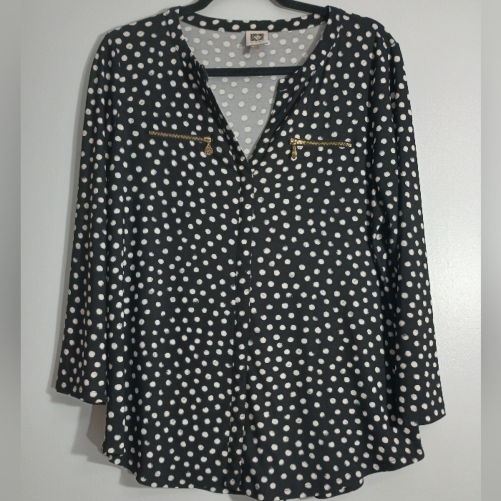 Anne‎ Klein Long Sleeve Blouse M